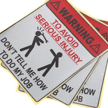 1 шт. предупреждающая наклейка на автомобиль 13,9 * 11,5 см с буквенным принтом 