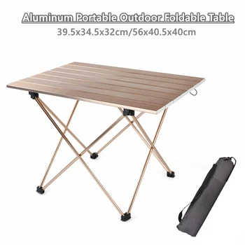 1 шт. сверхлегкий портативный складной стол для кемпинга, походный стол для пикника из алюминиевого сплава на открытом воздухе