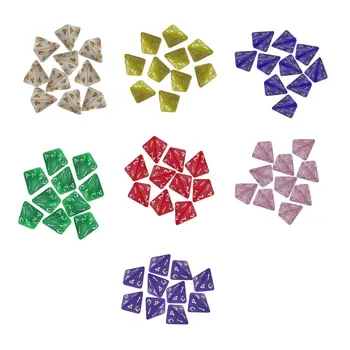 10 Штук Многогранных Кубиков Игрушки Для Обучения Математике Акриловые Кубики Принадлежности для Вечеринок Игровые Кубики для Бара Home KTV Карточная Игра Настольная Игра