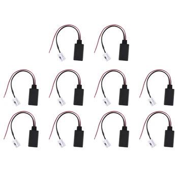 10-кратный аудиокабель-адаптер Bluetooth для Mcd Rns 510 Rcd 200 210 310 500 510 Delta 6, аксессуары для автомобильной электроники.