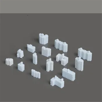 10 шт./лот пластиковая масштабная модель здания в масштабе 1/2000 для макета поезда или комплектов строительных игрушек