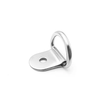 100ШТ 304 D-образная пряжка из нержавеющей стали, тянущее кольцо для тележки с прицепом, фиксированная пряжка в виде полукруга