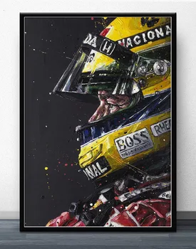 16 стилей Айртон Сенна F1 Формула Mclaren Чемпион Мира Гоночный Автомобиль Плакаты Принты Настенное Искусство Холст Картина Для Декора Гостиной