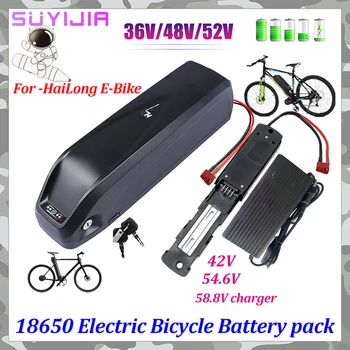 18650 36V 48V 52V Аккумуляторная Батарея Для Электрического Велосипеда Hailong 30A 500W 750W 1000W Cell Ebike Batterie Для Bafang BBS02 BBS03 BBSHD