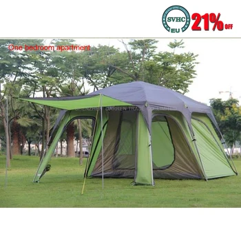1шт Сверхбольшая 5-8 двухслойная наружная 1 гостиная и 1 прихожая семейная непромокаемая палатка для кемпинга