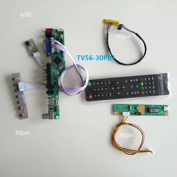 2019 TV LCD VGA USB TV56 LED AV плата контроллера плата драйвера DIY для LP154WX4 (TL) (AA)/LP154WX4-TLA9 комплект дисплея 1280X800