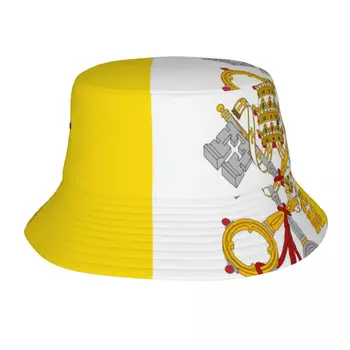 2023 Новая рыбацкая шляпа, модная кепка-боб, флаг, Карта Ватикана, хип-хоп Gorros Панама, Ветрозащитная уличная панама