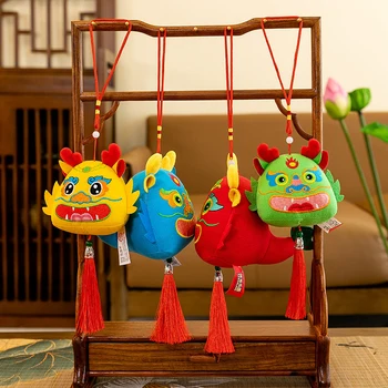 2024 Год Дракона Талисман с кисточкой Китайский зодиак Кукла Автомобиль Подвеска Весенний фестиваль Подвесной декор