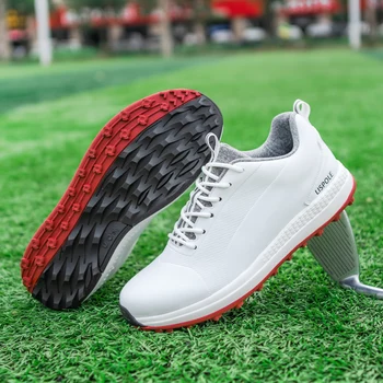 2024 Новый тренд, профессиональная обувь для гольфа с шипами, мужские кроссовки для ходьбы по траве, кроссовки для бега для гольфистов, нескользящая обувь для гольфа