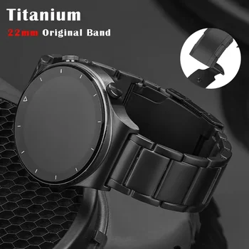 22 мм Металлический Титановый Ремешок для Huawei Watch 3 Band GT 2 Pro GT2 Роскошный Стальной Ремешок для Samsung Watch 3 45 мм S3 Бизнес-Браслет