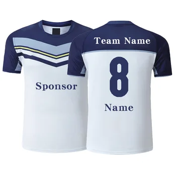 2324 Новый дизайн, форма тренировочной команды по английскому регби, майка для соревнований, персонализированное имя, номер, логотип, поясной флаг, спортивная футболка