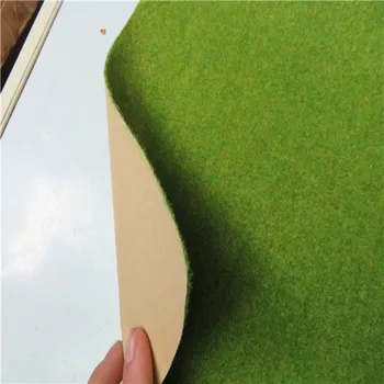 25 *25 см Пейзаж Желто-Зеленый Травяной коврик для модели здания поезда Бумажный макет декораций Газон Ho Макет поезда