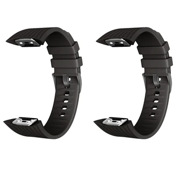 2X силиконовый ремешок для Samsung Galaxy Gear Fit2 Pro, ремешок для Samsung Gear Fit 2 SM-R360-черный