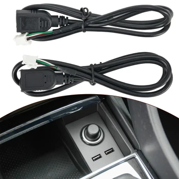 2шт Автомобильный USB-кабель-адаптер с 4-контактным и 6-контактным разъемом USB-удлинитель Адаптер для автомобильного радио Android Стерео USB-кабель-адаптер