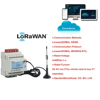 3-Фазный 4-проводной Монитор энергопотребления Многофункциональный счетчик электроэнергии Lorawan
