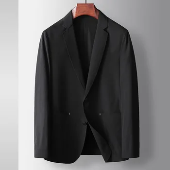3407-R- летний новый индивидуальный костюм с короткими рукавами, мужской красивый трендовый мужской костюм с диким черным низом