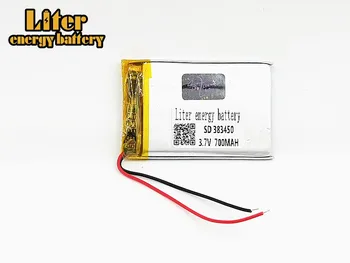 383450 Литий-полимерный аккумулятор 3,7 В 700 мАч с платой защиты для GPS MP3 MP4 MP5 Портативный DVD Динамик Электрическая игрушка