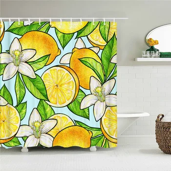 3d занавески для ванной с принтом цветов, листьев и растений, занавески для душа с 12 крючками, украшение дома, ширма для ванны из водонепроницаемой ткани