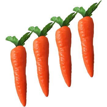 4 Шт Искусственная Морковь Пасхальная Морковь Декор Орнамент Поддельные Растительные Украшения Игрушка