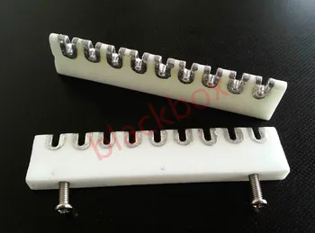 4ШТ Керамическая 9-контактная Бирка Tag strip Turrent board Для винтажного лампового аудиоусилителя DIY Project 62*14 мм