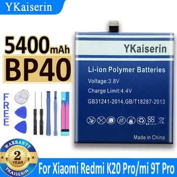 5400 мАч YKaiserin Аккумулятор BP40 BP-40 для Xiaomi Redmi K20 Pro K20Pro/Mi 9T Pro/K20 Mi 9T BP41 Гарантия Один год Bateria