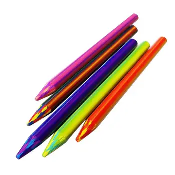 5ШТ радужных карандашей с цветными грифелями 5,6 мм x 90 мм для детей и взрослых