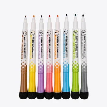 8 цветов Маркер для классной доски, мел, стеклокерамика, Офисный школьный художественный маркер, стираемый магнитный маркер для белой доски, канцелярские принадлежности