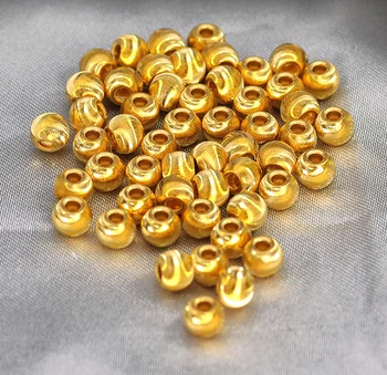 999 бусин из настоящего золота, шарики из чистого золота 24 к, бусины 