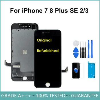 AAA + ++ Оригинальный Отремонтированный ЖК-Дисплей Для iPhone 7 8 Plus SE 2020 Замена Дигитайзера Сенсорного Экрана В Сборе Без Битых Пикселей