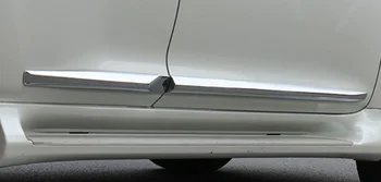 ABS Экстерьер Автомобиля хром/углеродное волокно Защита Кузова Двери Боковые Молдинги Накладок Аксессуары для Toyota Highlander 2020-2022