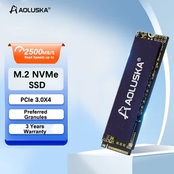AOLUSKA M2 NVMe SSD 1 ТБ Твердотельный Накопитель 512 ГБ 256 ГБ 128 ГБ Жесткий Диск M 2 2280 PCIe 3.0x4 внутренний Жесткий Диск Для ПК Ноутбук Настольный