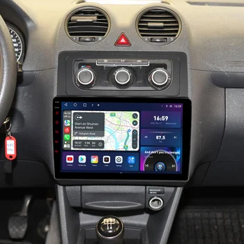 Android Auto 8g + 256g Qled 2k Carplay 4g Sim Автомобильный Мультимедийный для Volkswagen Vw Caddy 2003-2015 Gps Навигация Радио Dsp Стерео