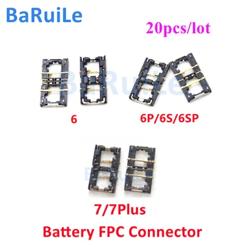 BaRuiLe 20шт Аккумулятор FPC разъем Для iPhone 6 Plus 6S 7 на материнской плате Зажимной Штекер Замена Гибкого Кабеля для iphone X XR XS