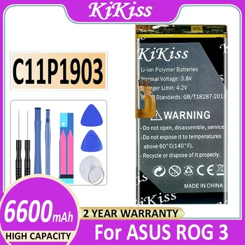 C11P1903 Аккумулятор емкостью 6600mAh для ASUS Rog Phone 3 Батареи ROG3 + Бесплатные Инструменты