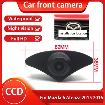 CCD AHD HD Водонепроницаемая Камера Заднего Вида с Логотипом автомобиля 1280P*720P Для Mazda 6 Atenza 2015 2016 Переднее Крепление Логотипа 170 ° Широкоугольный