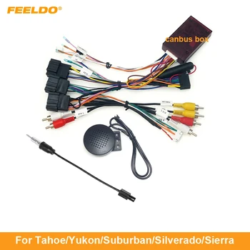 FEELDO Автомобильный 16-контактный Жгут Проводов Android Audio с Коробкой Canbus Для Chevrolet Silverado/Sierra/Traverse (11 ~ 17) Вторичного рынка