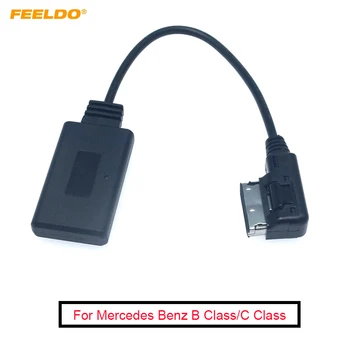 FEELDO Автомобильный Аудио Радио AUX Кабель-Адаптер Для Mercedes Benz AMI Интерфейс Для Беспроводного Приемника Bluetooth Музыкальный AUX Адаптер