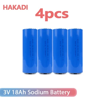 HAKADI 3V 18Ah 1/2/4шт Натрий-ионный Аккумулятор Аккумуляторные Батареи Высокой Емкости при Низкой Температуре для Дронов-Электровелосипедов