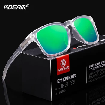 KDEAM Дизайнерские солнцезащитные очки унисекс-кроя, Поляризованные, с чистым внешним видом, устойчивые к ударам, Солнцезащитные очки Мужские Спортивные оттенки lentes de sol