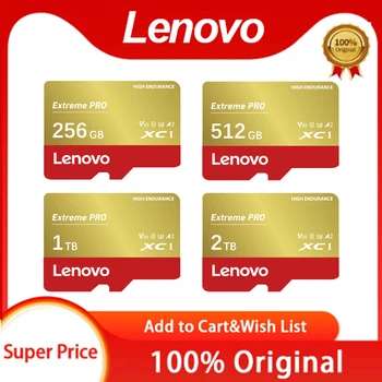 Lenovo 2TB Micro TF SD-Карта U1 V10 Карта Памяти 1TB 512GB 256GB 128GB Flash SD-Карта Памяти Мобильных Устройств Для Nintendo Switch