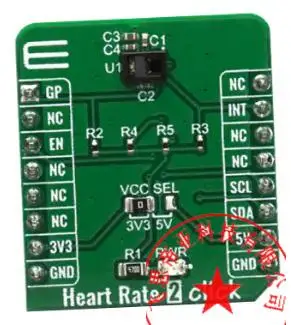 MIKROE-4037 MAXM8616 биологический датчик частоты сердечных сокращений, измеряющий частоту сердечных сокращений в 2 клика