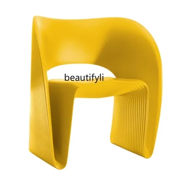 Nordic Creative FRP Shell, кресло для отдыха с резьбой, кресло специальной формы для гостиной, одноместное кресло для конференций