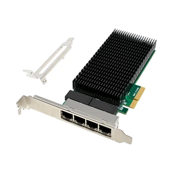 PCI-E X4 Гигабитный 4-Портовый Сервер Сетевая Карта Сервер NIC I210-T4 RJ45 Ethernet NIC Промышленная Сетевая Карта Ночного Видения 1 комплект Печатной Платы