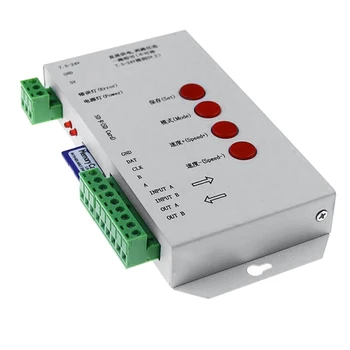 RGB светодиодный Контроллер T1000S SD-Карта 2048 Пикселей Контроллер Для WS2801 WS2811 WS2812B SK6812 LPD6803 DC5-24V