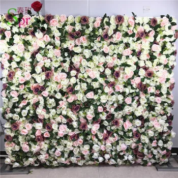 SPR 19311-1 Бесплатная доставка волшебная 3D цветочная стена свадебный фон ряд искусственных цветов и декоративная арка flore
