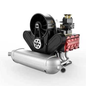 TOYAN FS-B400AC 4-тактный Горизонтально Расположенный 4-цилиндровый Метанольный двигатель Реальной Мощности Модель Men GIift - Версия DIY