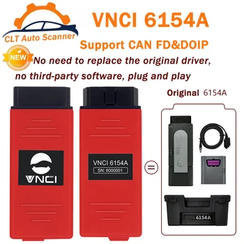 VNCI 6154A VNCI 6154 A ODIS 9.10 Поддержка Оригинального Драйвера CAN FD Протокол DoIP Полное Покрытие SVCI 6154 OBD2 Автомобильный Диагностический Инструмент