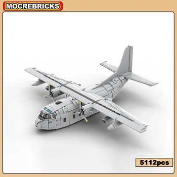 WW2 Военный Строительный Блок Транспортный Самолет США Крупномасштабная Модель Fairchild C-123K Технологические Кирпичи Игрушка Детские Подарки