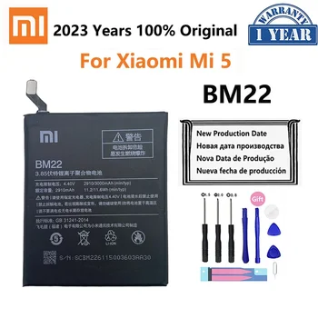 Xiao Mi Оригинальный Аккумулятор BM22 Full 3000mAh для Xiaomi Mi 5 Mi5 M5 Высококачественные Сменные Батареи Для Телефона + Бесплатные Инструменты