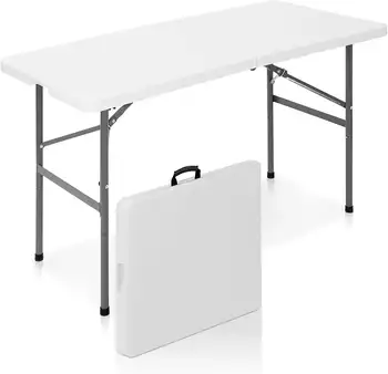 YouYeap 4-футовый складной стол белый